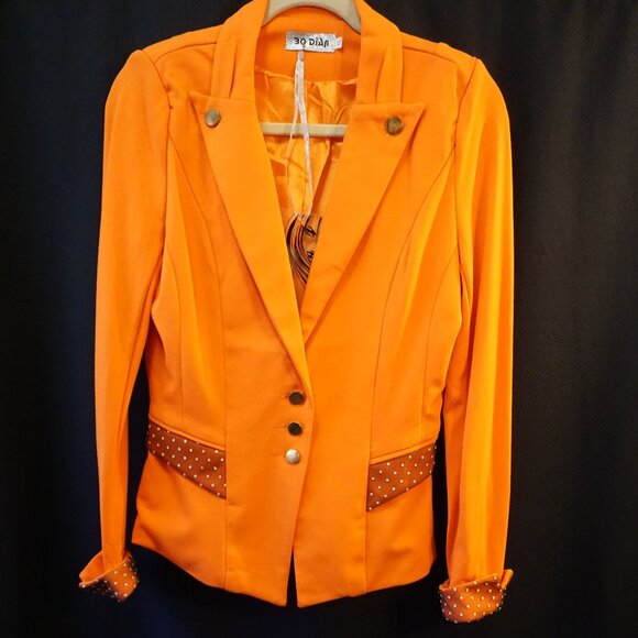 Bo Dian Jackets & Blazers - Retro Orange Bo Dian Ladie’s Jacket XL